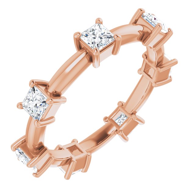 1.26 ct. Princess Diamond Eternity Band-VIRABYANI